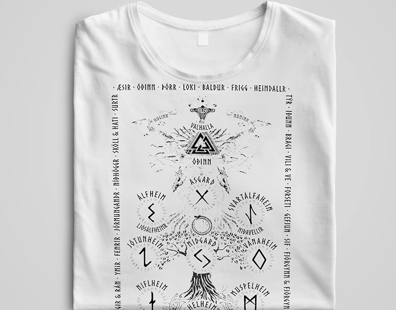 Nine Realms T-Shirt Design