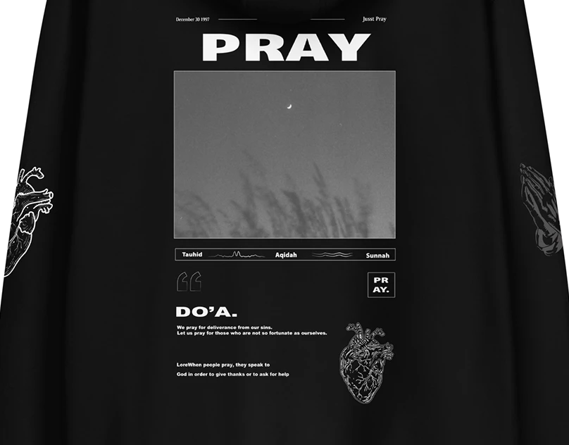 Pray Streetwear Hoodie Design