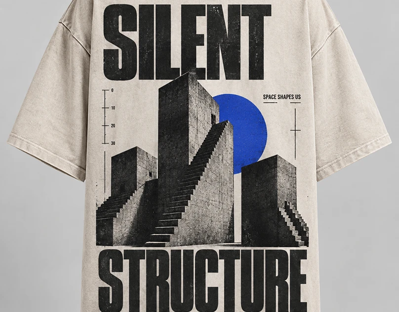 SILENT STRUCTURE — Brutalist Streetwear Design