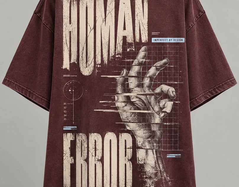 HUMAN ERROR — Brutalist Streetwear Design