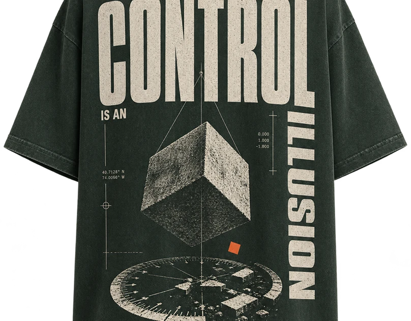 CONTROL IS AN ILLUSION — Brutalist Streetwear Design