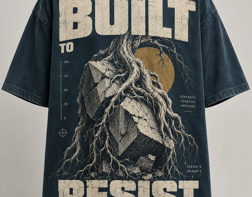 BUILT TO RESIST — Brutalist Streetwear Design