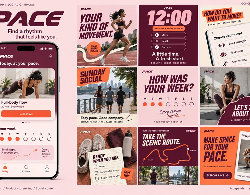 PACE — Fitness App Social Media Campaign