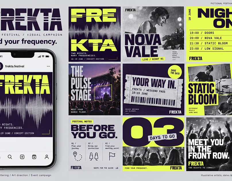 FREKTA — Music Festival Visual Campaign