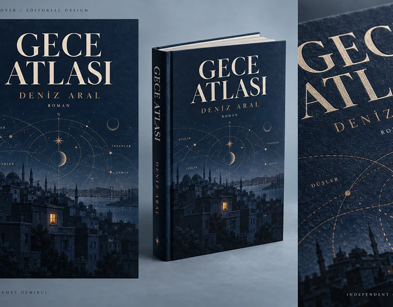 Gece Atlası — Book Cover & Editorial Design