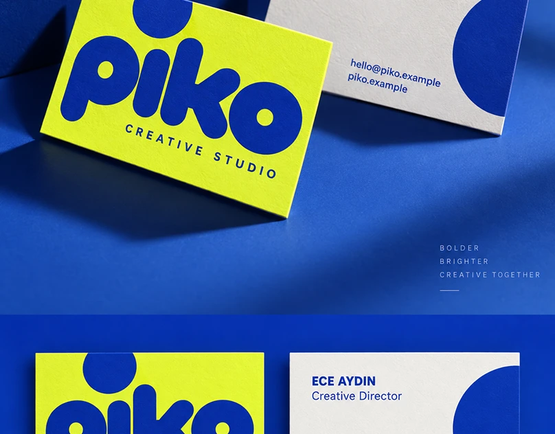 PIKO — Creative Studio Business Card Design