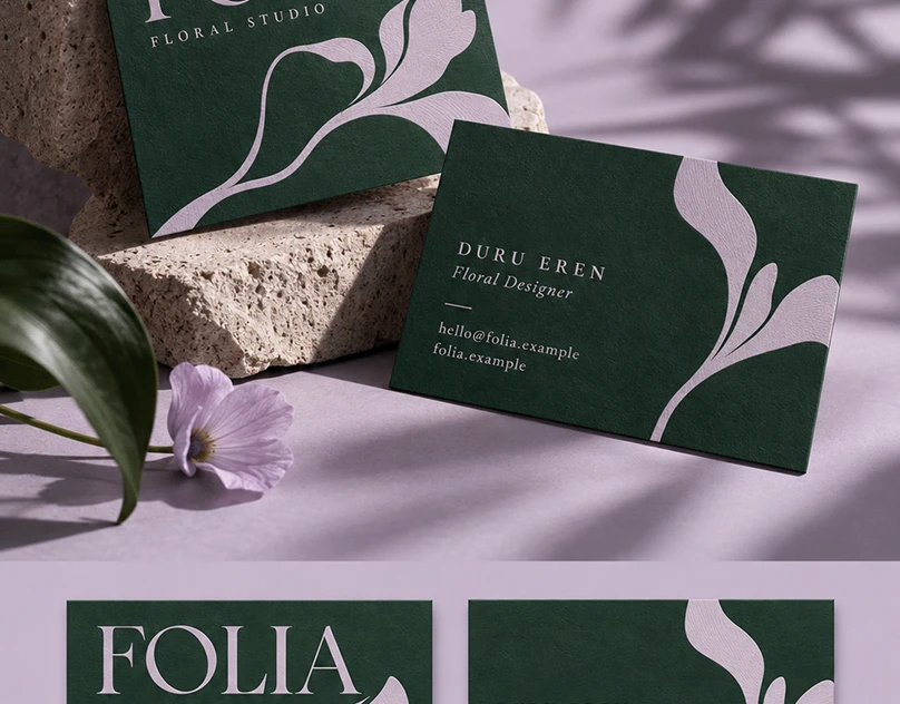 FOLIA — Floral Studio Business Card Design
