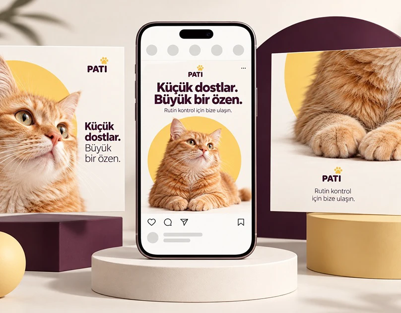 PATI — Veterinary Clinic Social Media Design